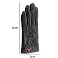 Miniatyrbilde 2 av 5: Vinterhansker Fashion Touch Screen Varme  Fôret Damer Kald