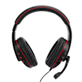 Miniatyrbild 3 av 5: Headset för datorspel med huvudmontering, hög prestanda för PS4 (svart röd)