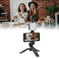 Miniatyrbilde 1 av 8: LED-videolys på kamera tilbehørsettpakke inkluderer LED-fylllys telefonklemme stativmikrofon 6500K Live Streaming Light