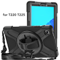 Miniatyrbild 7 av 8: Tabletfodral Fallskydd Kraftigt Fodral med Handrem Stöd Axelrem för Galaxy A7 Lite T220 T225 8.7in Svart