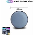 Miniatyrbild 5 av 5: 8 st 40 mm (runda) Teflon möbelglidare, möbelglidare - PTFE-glidare självhäftande Teflon möbelglidare möbelglidare för stol soffa skrivbord