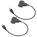 Pikkukuva 4 / 5: 2 kpl kannettava USB 2.0 -portti pitkään koteloon SATA-liitäntäkaapeli laitteistotarvike