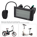 Miniatyrbild 7 av 8: 36V 48V Elektrisk cykel LCD S900 Display Kontrollpanel Vattentät LCD-skärmmätare för elcykel (protokoll 2)