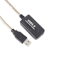 Miniatyrbild 5 av 5: 10M USB 2.0 Typ A hane till hona förlängningskabel förlängningssladd svart
