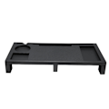 Miniatyrbilde 2 av 5: Monitorstativ med 3 USB-utganger, ergonomisk, solid plast, enkel montering, skrivebordsstativ for bærbar PC, skriver, TV