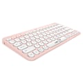 Miniatyrbild 3 av 5: Trådlöst Bluetooth-tangentbord med stabil Bluetooth-anslutning, ergonomisk design för bärbar 84-tangenters skrivupplevelse, kompatibelt med Windows, Mac