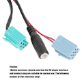 Miniatyrbillede 4 af 8: 6-polet Bluetooth-lydkabel til bilstereo AUX-IN-adapter med mikrofon, der passer til Clio/Espace/Megane