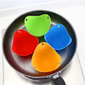 Miniatyrbild 6 av 7: Platsbesparande Äggkokare, Non-stick Äggkokare i Silikon med Ringstativ, BPA-fria, 4-pack, Perfekt för Små Kök