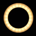 Miniatyrbilde 5 av 5: Plast svart 16cm Live Broadcast Ring Fill Light Teleskopisk brakett Stativ Mobiltelefon Tilbehør
