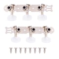 Miniatyrbilde 2 av 8: 3+3 Akryl Klassisk Gitar Streng Tuning Peg Tunere Maskinhoder Sølv