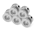 Miniatyrbillede 3 af 5: 5 stk. 2GT 20T aluminiumslegering gear synkron timingrem skive til 3D-printer 8mm