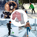 Miniatyrbild 5 av 5: Vinter Touchscreen Handskar, Varma Stickade Handskar Elastisk Manschett, Wint