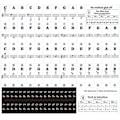 Miniatyrbillede 2 af 5: Greaked Transparent Piano Keyboard Sticker 88 Keys Electronic