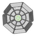 Miniatyrbild 1 av 5: Laptop Cooler Pad med Luminous Large Fan USB Notebook Computer Foldable Stand DRS08(Svart )