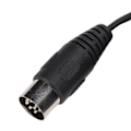 Pikkukuva 3 / 5: DIN 8-nastainen 3,5 mm:n 2 RCA-kaapeli, uros-uros, suuri DIN-ääniadapterikaapeli vahvistimelle, vastaanottimelle, subwooferi 5,9 jalkaa