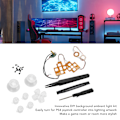 Miniatyrbild 4 av 5: Gamepad Ambient Light Kit Innovativt Snyggt Dekorativt Controller DIY Bakgrund Ambient Light för PS4 Gamepad