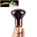 Miniatyrbillede 1 af 5: 60W Infrarød Varmelampe Rød Lys Glas Varmelampe Pære til Firben Reptil og Padde