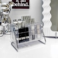 Miniatyrbillede 3 af 5: Makeup bakkeholder organizer kosmetik display case bordplade skrivebord