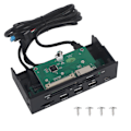 Miniatyrbillede 1 af 5: 5,25 tommer multifunktionel intern kortlæser dashboard PC frontpanel