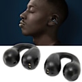 Miniatyrbillede 1 af 8: Åben øre Bluetooth-øretelefoner Bone Conduction Stereo Noise Cancelling Touch Control Clip On Trådløse øretelefoner Sort