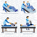 Miniatyrbild 2 av 8: Förstärkt Svampvaddering Halkfri Förflyttningssele, Ergonomisk Sängförflyttningssele för Patientvård, Mobilitet Ståhjälpmedel med Hög