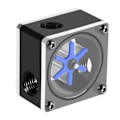 Miniatyrbillede 2 af 5: 6 Impeller 3-vejs Flow Meter Indikator til PC Vandkølingssystem G1/4 Gevind