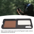 Miniatyrbild 7 av 8: Äkta läderfodral hopfällbart mobilskydd för Oppo Find N2 Flip Brun