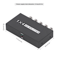 Miniatyrbild 1 av 4: 100240V F214 SDI Splitter 1x4 1 in 4 Out Stöder SD/HD/3GSDI Repeater Extender (EU-kontakt)