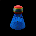 Miniatyrbild 4 av 5: Färgglada Badmintonbollar med Regnbågsdesign, Nylonbollar i Starka Färger för Bred Användning, Inomhus- och Utomhusträning (Slagtåliga)