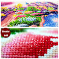 Miniatyrbilde 4 av 5: Diamantmaleri DIY 5D Diamantmaleri Rhinestone Bilder Kunst Håndverk for Dekorasjon + Verktøy, Katt og Tiger