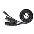 Pikkukuva 4 / 5: Mikrofonikaapeli 3,5 mm liitin - Dual XLR urosadapteri Yhdysjohto Patch-kaapeli