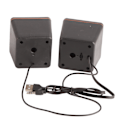 Miniatyrbilde 2 av 5: Mini Cube USB Stereo 3,5 mm Jack kablet høyttaler for stasjonær bærbar PC-datamaskin (dobbeltspor)