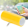 Pikkukuva 4 / 8: 3,5 mm Jack Stereo Mini-kaiutin Kannettava Langaton Liitäntäkaiutin Matkapuhelimille ja Tableteille Keltainen
