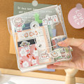 Miniatyrbild 5 av 5: Enkel transparent lindningsförvaringsväska bärbar vattentät PVC litet föremålsförvaringsväska