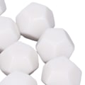 Miniatyrbillede 5 af 8: 30 stk. 12-sidet tomme terninger i plast, skriv på terninger til undervisning, terningesæt i polyhedron til underholdning og undervisning, 2,2 cm, hvid