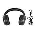 Miniatyrbillede 1 af 5: Bluetooth-hovedtelefoner med støjreduktion, kraftig bas, justerbar, trådløs over-ear-headset til telefon, computer, sort