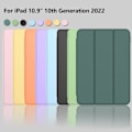 Miniatyrbild 8 av 8: Skal för iPad 10:e generationen, 2022 års modell (10,9 tum), med inbyggd pennhållare, slimmad lättviktsdesign, mjuk TPU-baksida, magnetiskt smart skydd för