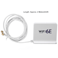 Miniatyrbillede 4 af 5: WiFi6E trådløs netværkskortantenne Omnidirectional 4dBi High Gain 2.4GHz 5.8GHz WiFi netværkskortantenne med SMA-port