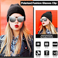 Miniatyrbillede 3 af 5: Polariserede Cat Eye Clip On Solbriller