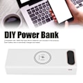 Pikkukuva 6 / 8: L20 QC 22.5W+15W Langaton lataus Akun Kotelo 20x18650 Akun Laatikko DIY Power Bank(Valkoinen )
