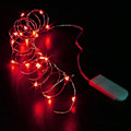 Miniatyrbillede 2 af 5: 2-pak 1m Mini LED Lysstreng Batteridrevet Rød