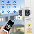 Miniatyrbild 4 av 8: 4G Lte Mobil Säkerhetskamera, Solcellsdriven Övervakningssystem Perfekt För Avlägsna Områden Utan Wifi, 2K Hd Mörkerseende, Smart Rörelsedetektering