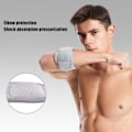 Miniatyrbild 4 av 5: 2 st Elbow Compression Sleeve Andningsbar Lätt Justerbar Elastisk Armbågsstöd för Sport Grå