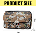 Miniatyrbillede 4 af 5: Herre camouflage canvas mobiltelefon Fanny pack med spænde møntpung