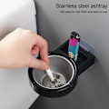 Miniatyrbillede 3 af 5: Rustfrit Stål Askebæger Punch Gratis Væghængte Askebægre til Toilet Badeværelse Køkken Bar Hjem Askebakke Holder