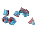 Miniatyrbillede 2 af 5: 7 stk. Polyhedral terningesæt assorteret harpiks klare cifre terninger til brætspil rollespil