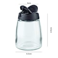 Miniatyrbild 2 av 7: Kryddbehållare i Glas och Plast, 2-pack Helt Förseglade Fuktsäkra 150ML Burk Med Dubbel Öppningsdesign För Precis Dosering i Hemmet