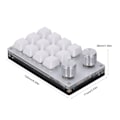 Miniatyrbillede 6 af 8: Mini USB-tastatur 12-tasters multifunktionelt genvejsprogrammerbart tastatur med 2 knapper til spil
