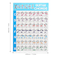 Miniatyrbild 6 av 8: Gitarr ackord affisch 56 Färgkodad belagd papper pedagogisk referensguide för Ukulele spelareL