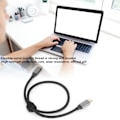 Miniatyrbild 6 av 8: USB 3.1 Dubbelhuvud 100W USB C till USB Typ C Hane Kabel USBC PD 5A Snabbladdare Sladd 0.5m